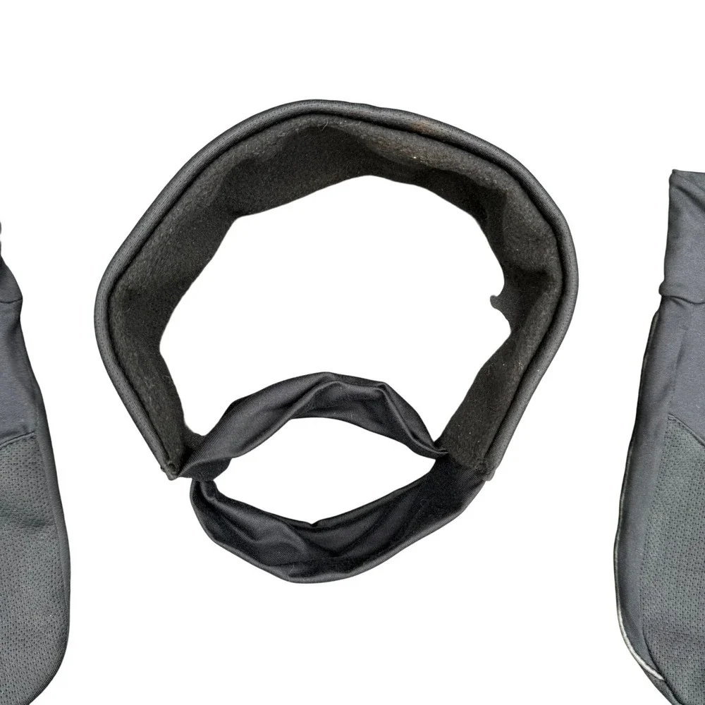 Under Armour Headband & Mitten Glove Set Women's‎ L/XL Black/Reflective Silver